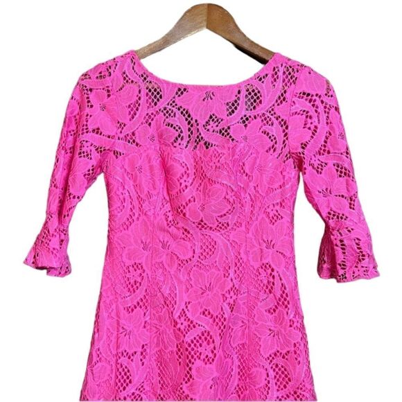 NWT! Lilly Pulitzer Allyson dress in hot pink - Picture 2 of 11